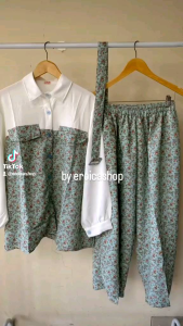 Dress Wanita Panjang Jumbo Tebal Adem Gamis Modern