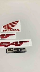 Emblem timbul beat warna merah set garuda logo timbul beat set garuda warna merah