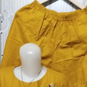 setelan linen Ld 100-110cm kancing variasi