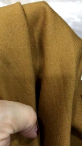 vải thun cotton Hàn co dãn 4 chiều _( khổ 1m65) màu vàng bò dày vừa mềm không nhão may đầm váy áo quần vv