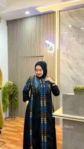ZULFA ABAYA FULL MOTIF: Desain Abaya Elegan Untuk Wanita