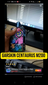 SKIN Sticker Garskin Centaurus M200 Backdoor Fullbody Kanashi Hito