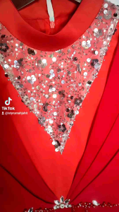 Dress kondangan / Dress Lebaran 2025 full payet by Istyrumahjahit