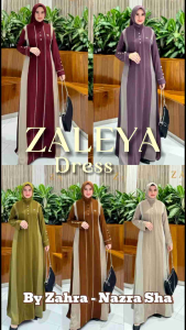 (9) ZAHRA ZALEYA Dress  Baju Dress Abaya Wanita Muslimah Zaleya Dress by Zahra. Nazra Sha