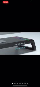 Monitor Stand with USB Port & Phone Holder Foldable Desktop Monitor Riser with RGB LED Lighting SUPERIOR