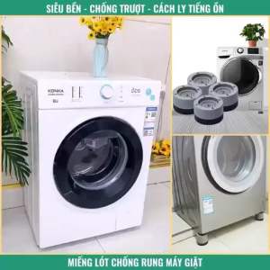 Sku203- Bộ chân đế cao su chống rung lắc cho máy giặc tủ lạnh tủ đông máy lọc nước....