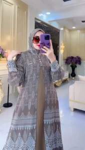 Gamis Gabriella Set Segi Empat By Syafeera