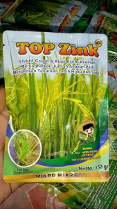 Pupuk Terbaik - TOP ZINK 150gram Obat Padi Mencegah/Mengobati Asem Aseman & Memperbanyak Anakan Padi