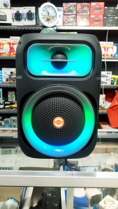 Speaker Bluetooth Himawari 666-08"-03 RGB Gratis 1 Mic Kabel Design Modis & Kapasitas Baterai Tinggi Suara Mantap