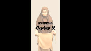 Cadar niqob niqab daily muslimah modelnkaret dan tali bahan crinkle cey airflow Premiun satu layer