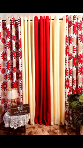 3in1 and 5in1 Printed Ring Curtain Set Elegant Stylish and High Quality Curtain