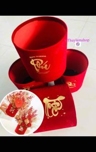 Chậu nhung cắm hoa hottrend 2024 bình nhung đế nhung cao cấp cắm hoa