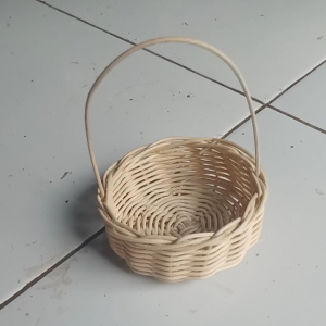 keranjang rotan mini diameter 11 cm
