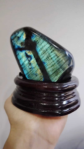 Natural Madagascar High Grade Labradorite Crystal Ornament PLB14