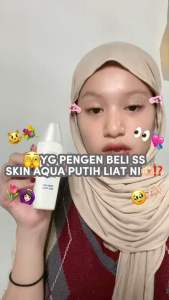 ( BPOM ) Whitening Pemutih Skin Aqua UV Whitening Milk 40 gr - SPF 50 PA++++ Moisture Milk Mouisturizer Sunscreen Sunblock rohto TUTUP PUTIH