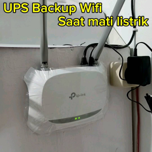 UPS 9v 12v Backup Wifi Saat Mati Listrik Mudah Dipasang Murah