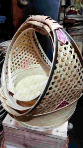 Keranjang bambu cincin - keranjang parcel - keranjang cincin 1 set - keranjang buah