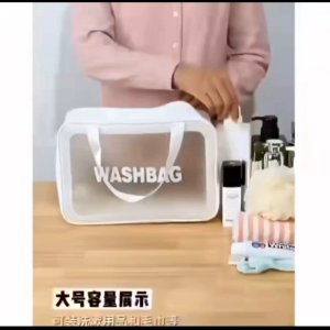 Waterproof Transparent Travel Cosmetic Bag Portable Makeup & Skincare Organizer Pouch