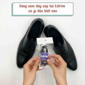 Dây Giày Tây Chính Hãng EXTRIM Dây Sáp Tròn Không Thấm Nước Cho Giày Tây Nam