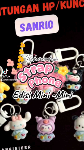 Gantungan Hp Sanrio Klip/Mainan Hp Sanrio-Phone Strap Hp Sanrio- Gantungan Kunci/Mainan Kunci Sanrio