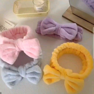 Ribbon head band / Face wash hairband / Korea cute hairband