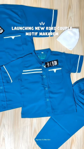 Al-Shafa - Kemeja Koko Couple Ayah dan Anak Bahan Katun Model Kemko Terbaru 2026