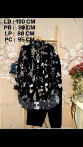 SETCEL TUNIK RAYON JUMBO DARI LD 125 CM SAMPAI LD 130 CM MUAT SAMPAI BB 100 KG