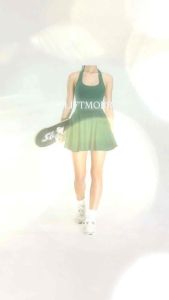 LIFTMORR Tennis Dress with Inner Shorts & Pockets – Quick Dry Sportswear for Women