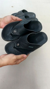 Dép xỏ ngón nam Dép kẹp nam đẹp DTKL5 đế dẻo lõm ôm chân hai màu đen xám