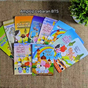 Amplop Lebaran BT21 BTS 2 Isi 10 Lembar