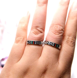 [GRATIS CETAK NAMA] Cincin Couple Titanium Anti Karat M114 | Cincin Pasangan | Cincin Hadiah | Cincin Lamaran | Cincin Tunangan | Aksesoris Pria Wanita