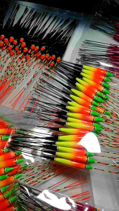 Grosir 1pak isi 50 pcs Pelampung Pancing Antibadai Fiber 22cm Type ZC