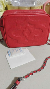 Preloved Oryani New York Red Sling BagGenuine Authentic Leather Bag