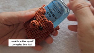 Grizz Bear Bath and Bodyworks Pocketbac Sanitizer Pouch Holder