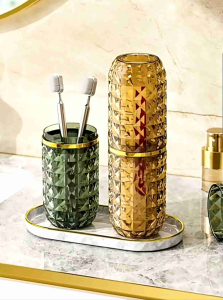 Kotak Tabung Tempat Sikat Gigi Odol Sisir Gelas Mug Kumur Arkrilik / Toothbrush Case Travel