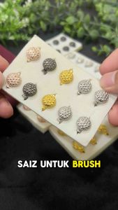 10pcs Kerongsang Pin Tudung Tanpa Batu Korea Premium Baby Brooch Muslimah Kerongsang Dagu Mini Brooch Hijab-D2896