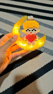 [Nano Block] Angel and Devil Moon with LED Building Block