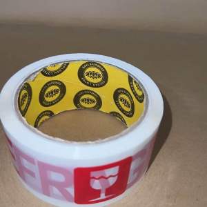 Fragile Tapes 2” x 50m white/red Print (any brand)