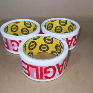 Fragile Tapes 2x 50m White And Red Print