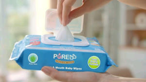 PURE BB HAND & MOUTH ALOE VERA / ORANGE 10s 60s (2+1) FOOD GRADE FORMULA TISU BASAH BAYI AMAN JIKA TERTELAN