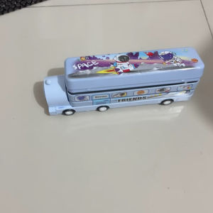 Tempat Pensil Kaleng Bus 2 Tingkat Unik F-06 / Train LPY 55-101 Superhero