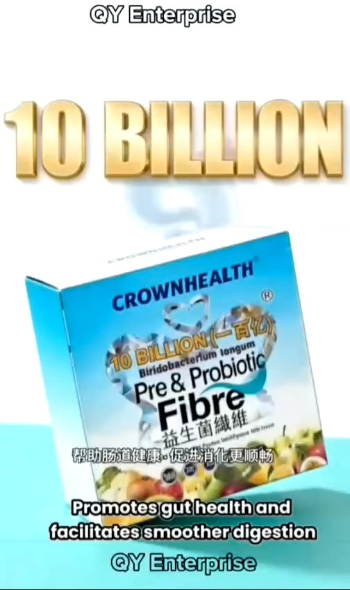 [1Box] 10BILLION CROWNHEALTH Probiotic & Prebiotic Fiber  – Boost Digestion & Immunity –Official Fresh Stock - EXPIRY DATE (24/12/2027)