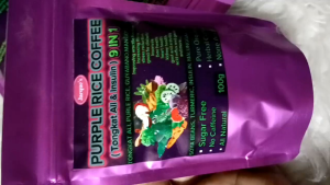RICE COFFEE PURPLE RICE COFFEE BUY 1 TAKE 1 GOOD FOR DIABETIC 100G