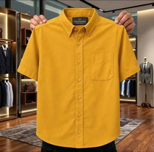 Plain Shirt (Size S-4XL) Oxford Cotton Mens Short Sleeve shirt Slim Fit Casual Summer Collection.