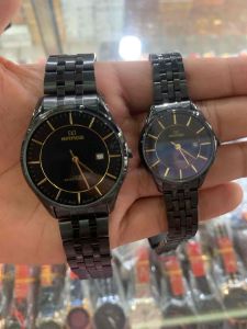 Jam Tangan Mirage 8544 Original Hitam Tanggal Aktif Tahan air Stainless Steel Analog Kuarsa