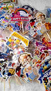 TOPER KARAKTER MURAH / DECORASI CAKE / HIASAN KUE ULANG TAHUN TUSUK / ETALASE 2