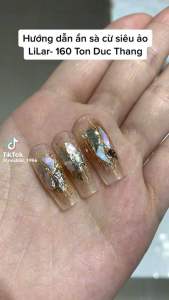 Giấy nhũ xà cừ khổng tước trang trí Nail siêu sáng