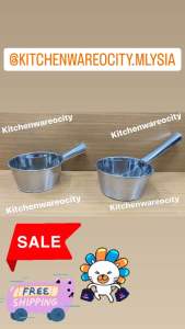 Water Dipper / Big Stainless Steel Water Ladle / Stainless Steel Scooper/ Stainless Steel Gayung Air / Senduk Air Panas