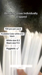 Bending straw Individually wrapped/ Plastic straw