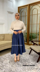 ROK MIDI ROK MAXI SEMI JEANS HAURAHELWA